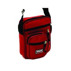 Bolsa Transversal Pasta Masculina 002An Vermelho 22x18x7cm