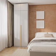 Guarda-roupa Modulado 2 Peças 4 Portas Jade CabeCasa MadeiraOriginals 