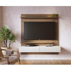 Painel Ripado para Tv até 65 Polegadas 02 Portas Basculantes 02 Pratel