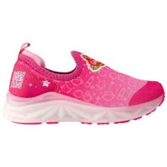 Tenis Infantil Calc Facil Fem Gato Galactico Led Ortopedico-Feminino