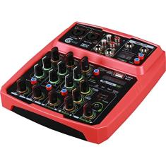 Mesa de Som Custom Sound CMX4C Bluetooth Interface RD Bivolt