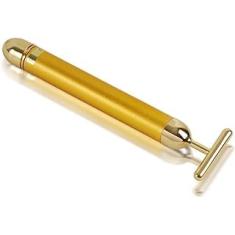 Massageador Facial Elétrico Gold 24k Harmonização Anti-rugas