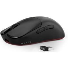 Ajazz AJ099 Mouse para jogos sem fio superleve, ergonômico de 54 g, ultra leve, 2,4 Ghz/com fio, sensor óptico PAW3311 12000 DPI, botões programáveis de bateria de 200 horas para jogadores Win/Mac PC