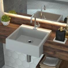 Kit Cuba Xq355 Torneira 1198 Metal e Válvula 1 Polegada Sifão Cromado 