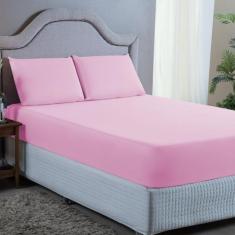 Jogo de Lençol Casal Padrão Aveludado 400 Fios Cama Box com Elástico 0