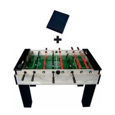 MESA DE PEBOLIM TOTÓ Varão Embutido, Bonecos de Alumínio COR TITANIUM 