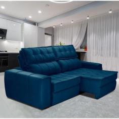Sofa Gralha Azul America 3 lugares, Azul