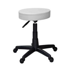 Cadeira Giratória Mocho, Ajuste de Altura e Rodízios - Ideal para Estética, Manicure, Tatuagem, Odontologia e Uso Doméstico - Branca