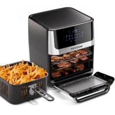 Fritadeira Elétrica Digital Novoon 12L 4 em 1 - Frita sem Óleo, Assa, 