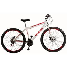 Bicicleta Aro 29 Kls Sport Gold Freio Disco Mtb 21 Marchas, Branco, Ve
