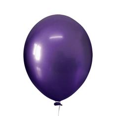 Balão Cromado Alumínio Violeta - 5 Polegadas - 25 Unidades