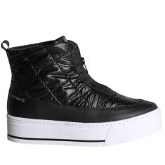 Tênis Ramarim Calce Fácil Zíper Flatform Feminino Preto