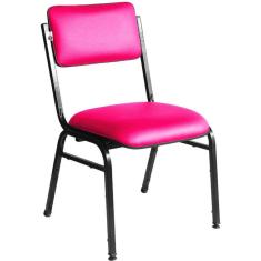 Cadeira Empilhável para Auditórios Linha Hotel Smart Rosa