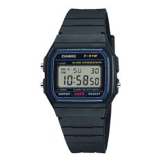 Relógio de Pulso Casio Masculino Digital F-91W-1DG