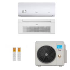 Ar-Condicionado Multi Split Inverter Midea 18.000 (1x Evap HW 9.000 + 1x Evap Cassete 1 Via 18.000) Quente/Frio 220V