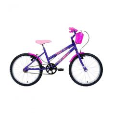 Bicicleta Aro 20 Mtb Girl Infantil Tridal - Lilás