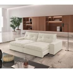 Sofá Hall Linho Dois Módulos De 100m B25cm Meu Sofá Online A302 Linho Branco