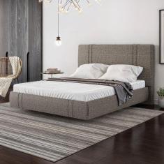 Cama Flutuante Star Casal Linho - Skybox Cor Marrom