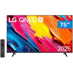 Smart TV 75" LG 4K QNED 75QNED70ASA WebOS 25 7 AI Processor 4K Gen8 Al
