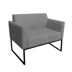 Namoradeira Marisa Suede Grafite Preto - D'ROSSI