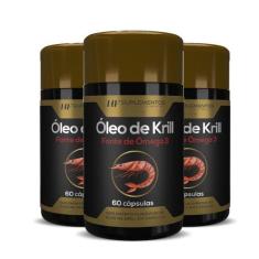 3X Oleo De Krill 60Caps Hf Suplementos