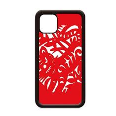Capa para iPhone 11 Pro Max com estampa de animal de tigre cortado em papel