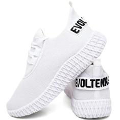 Tênis Masculino Esporte Malha Respirável Fecho Cadarço Macio-Masculino