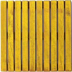 Deck Colorido Painel MS Pátina 50x50cm Isabela Revestimentos Amarelo