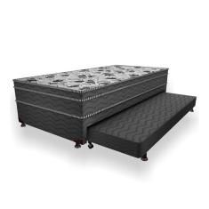 Cama Box com Colchão Conjugado e Auxiliar Solteiro - Probel - 88x188x43cm