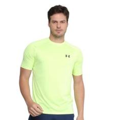 Camiseta Under Armour Tech 2.0 Masculina Verde-Masculino