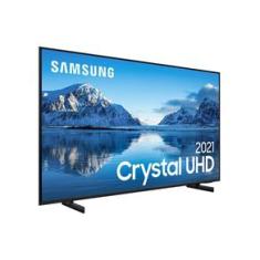 Smart TV Samsung 75&quot; Crystal UHD 4K 75AU8000 Design Slim Som em Movimento Virtual Visual Sem Cabos
