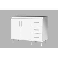 Balcão Gabinete Multiuso 2 Portas 3 Gavetas Canadense - LOJAS PRIMELAR