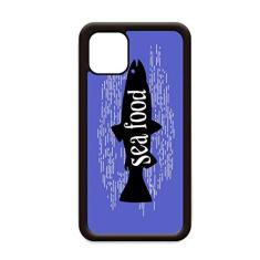 Capa preta Animal Fish Outline Natural para iPhone 11 Pro Max para Apple Mobile Case Shell