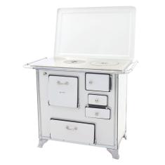 Fogão A Lenha 01 Venâncio Gabinete E Tampa Tradicional Branco 1getbr