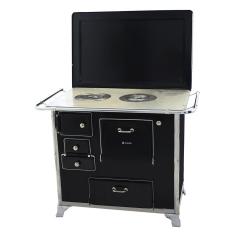 Fogão A Lenha 01 Venâncio Gabinete E Tampa Tradicional Preto 1gdtpr