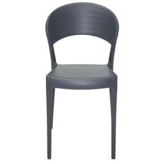 Cadeira Tramontina Sissi Encosto Fechado Grafite