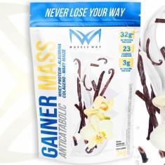 Hipercalórico Anabolic Gainer Mass 3kg Sabor Baunilha- Muscle Way