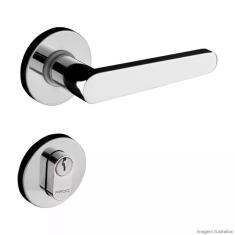 Fechadura Externa Aço Zamac Concept 402 Com Roseta Pado Cromado