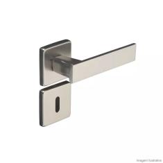 Fechadura Interna Aço Zamac Quadra Com Roseta Pado Cromado