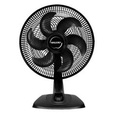 Ventilador Mesa 40Cm Mallory Fresh Ts 6 Pas 3 Velocidade Preto 220V