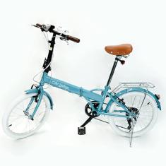 Bicicleta Dobrável Fenix Blue, Marcha Shimano, 6 Velocidades