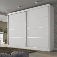 Guarda Roupa Casal 2 Portas 4 Gavetas Verona Plus  Branco Ace