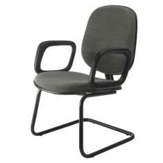 Cadeira Diretor Interlocutor Para Escritório Linha Uno Cinza
