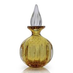 Garrafa Em Cristal Murano Âmbar - São Marcos