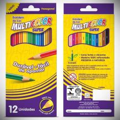 Lápis de Cor 12 Cores Multicolor - FABER CASTELL, Unico