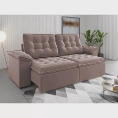 Sofá 4 Lugares Retrátil e Reclinável 251cm Detroit