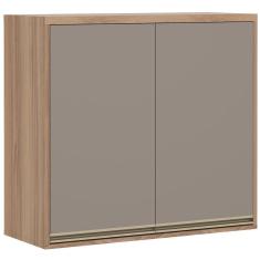 Armário Aéreo 80cm Yara 2 Portas 1309 Luciane Vanilla/graff