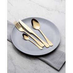 Faqueiro de Aço Inox Lyor Positano Dourado – 24 Peças
