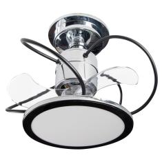 Ventilador de Teto com LED Treviso 24W Hélice 35cm 3 Pás Prata Confort Bivolt