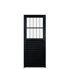 Porta Postigo Aluminio Preto 2.10 x 0.90 - Hale